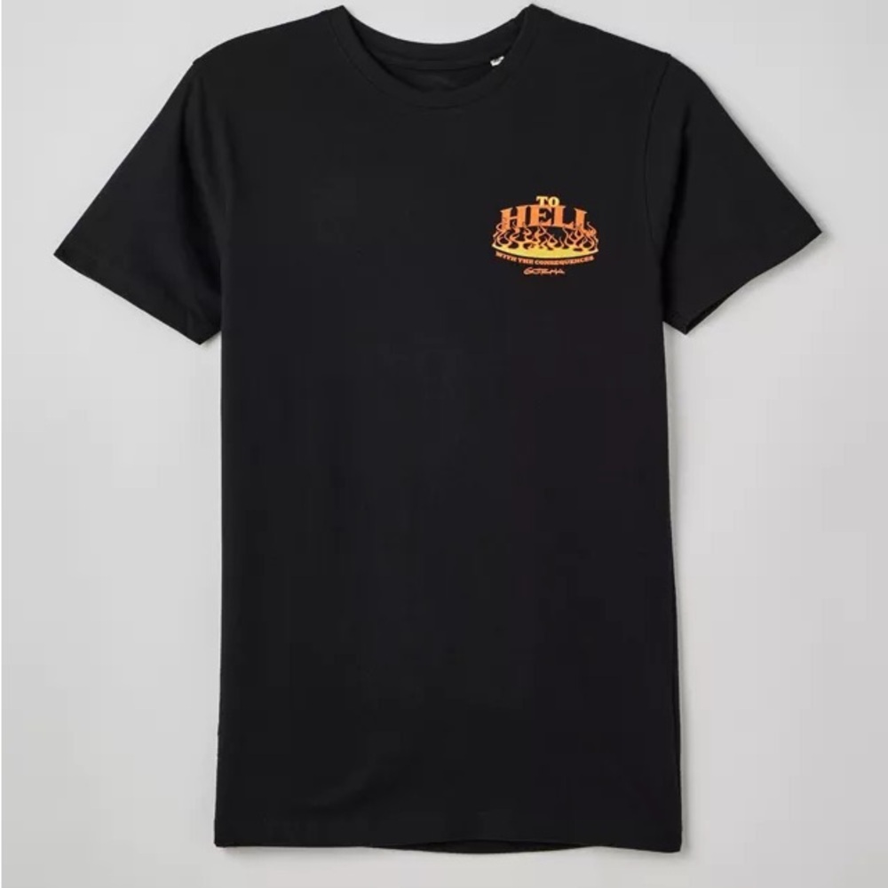 Gotcha Consequences Tee, Size Large - Black